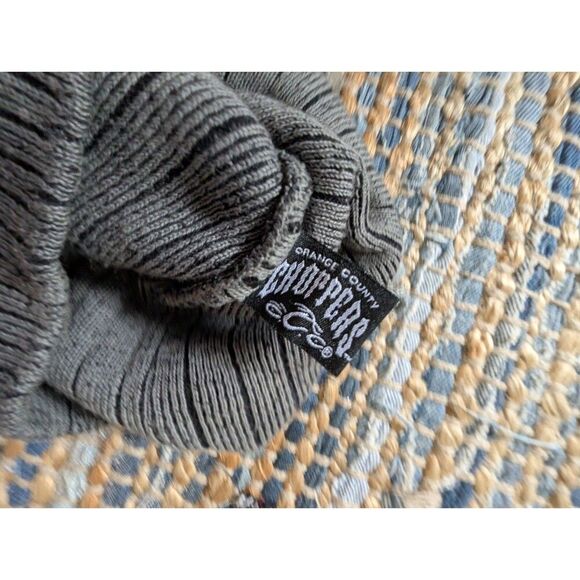Vtg Orange County Choppers Grey Beanie One Size Fits Most Y2K Retro Lightweight - Picture 3 of 7